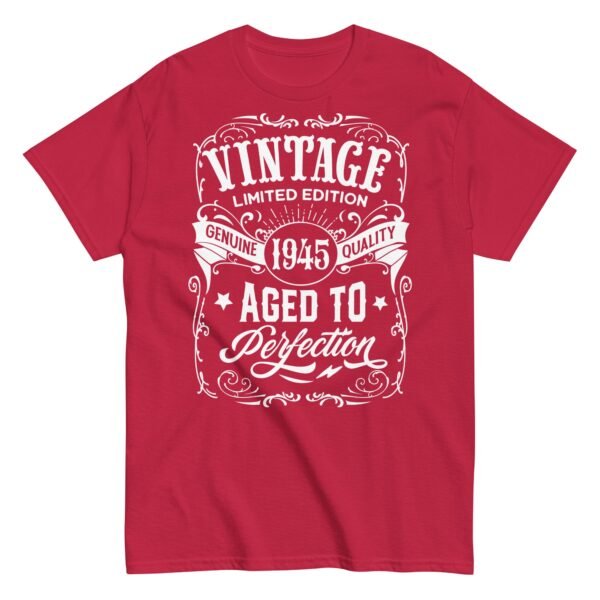 Vintage 1945 Aged To Perfection Gift T-shirt 1945 Birth Year - Image 6