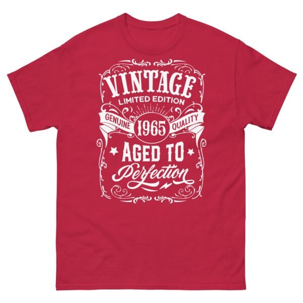 Vintage 1965 Aged To Perfection T-Shirt 1965 Birthday Gift Tee - Image 6