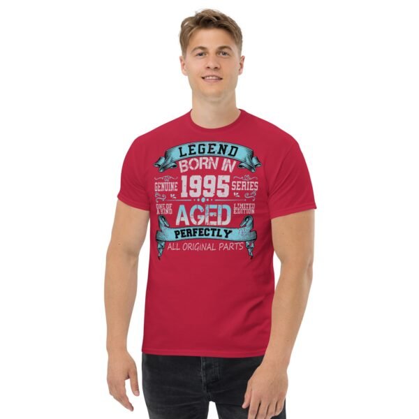 1995 Birthday Year Gift T-shirt Born In 1995 Legend Aged Perfectly - Image 2