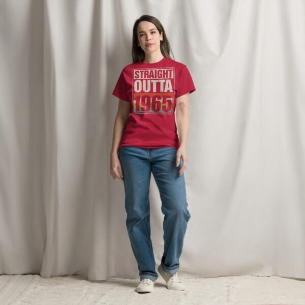 1965 Birthday Year Gift T-shirt Straight Outta 1965 T-shirt - Image 3