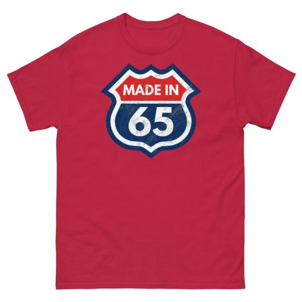 1965 Birthday T-Shirt Gift Made in 65 US Route Sign - Image 7