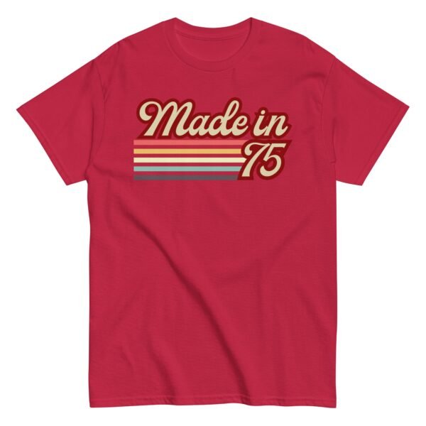 1975 Birthday Gift T-shirt Made in 75 - Image 7