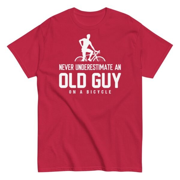Never Underestimate An Old Guy On A Bicycle T-shirt - Image 7