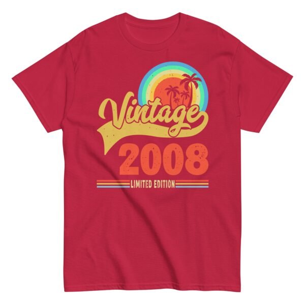 Vintage 2008 T-shirt Limited Edition 2008 Birthday T Shirt - Image 7
