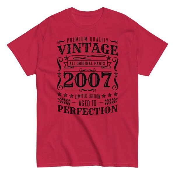 Vintage 2007 All Original Parts Birthday T-shirt - Image 5