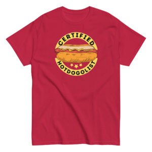 Certified Hotdogologist Funny BBQ Gift Hotdog T-Shirt