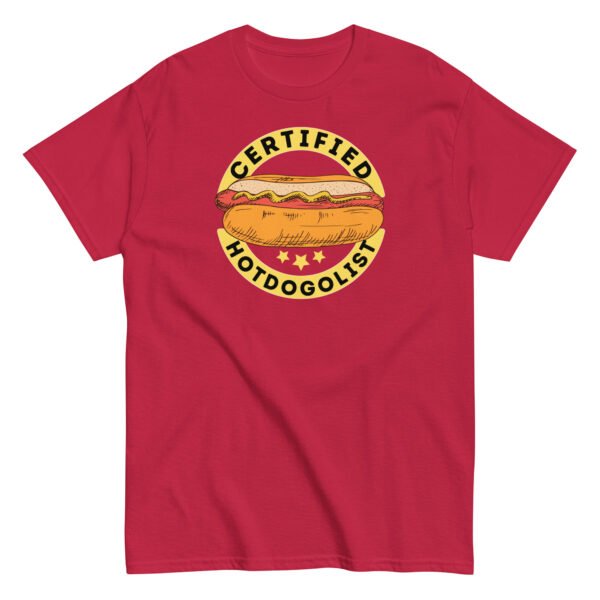 Certified Hotdogologist Funny BBQ Gift Hotdog T-Shirt