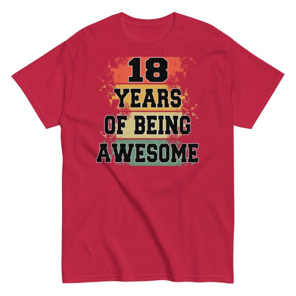 18th Birthday T-shirt – 18 Years Of Being Awesome - Image 7