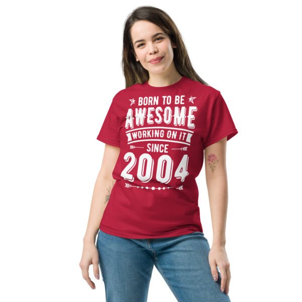 Born To Be Awesome Since 2004 T-shirts Birthday Gift - Image 3
