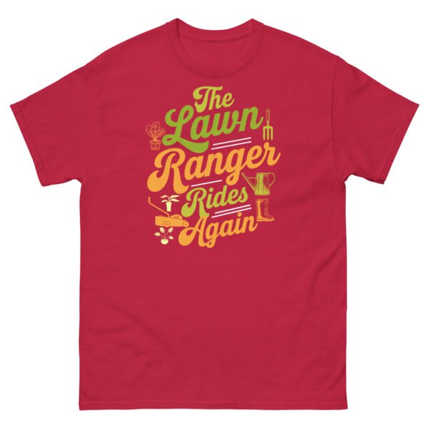 The Lawn Ranger Rides Again Funny Gardening T-shirt - Image 4