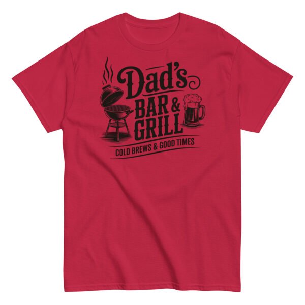 Dad’s Bar & Grill T-shirt For Dads BBQ - Image 3