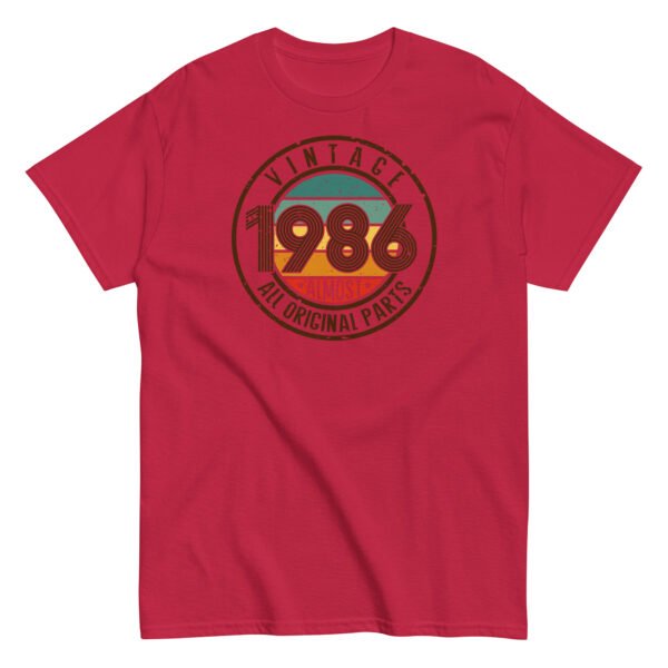 Vintage 1986 All Original Parts T-shirt 86 Birthday Tee - Image 7