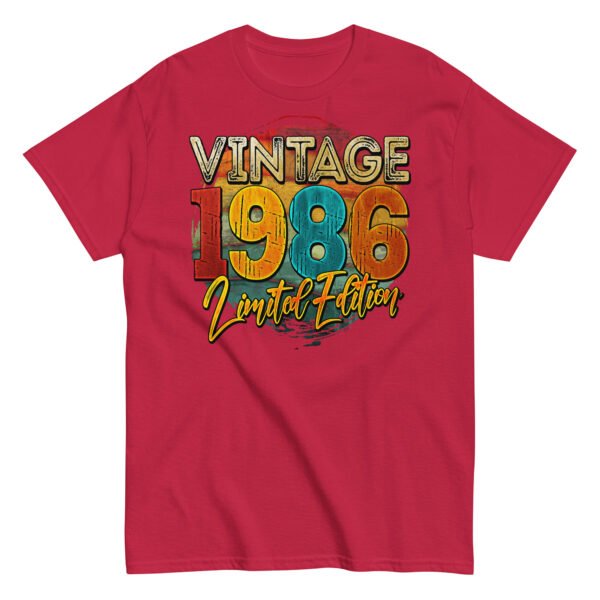 Vintage 1986 Limited Edition Birthday 86 T-shirt - Image 6