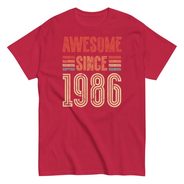 Awesome Since 1986 Retro Birthday Gift T-shirt - Image 6