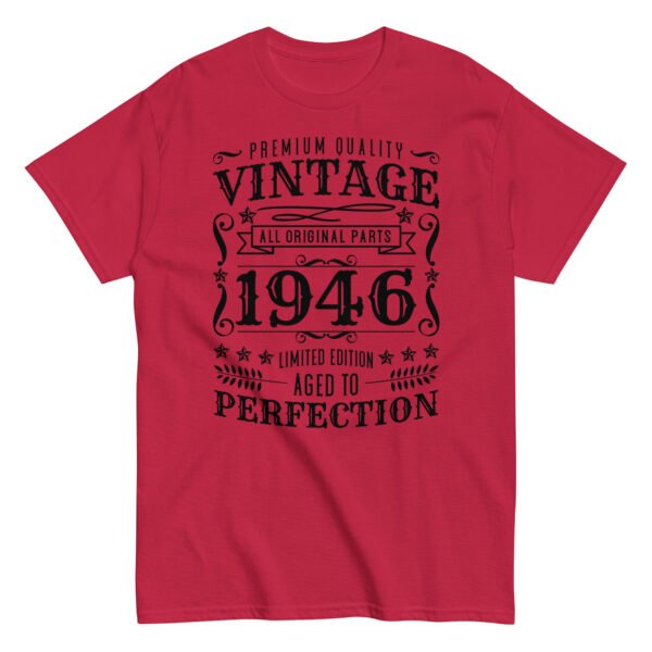 Vintage 1946 T-shirt Limited Edition Birthday Gift - Image 2