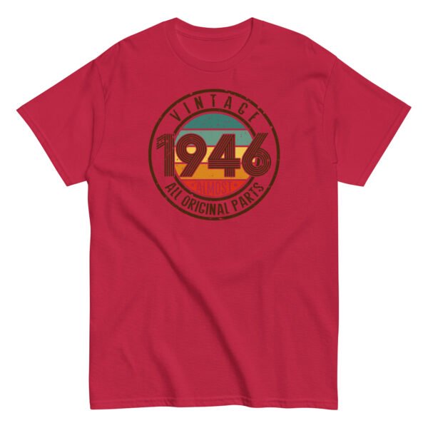 Vintage 1946 T-Shirt Almost All Original Parts Birthday Gift - Image 4