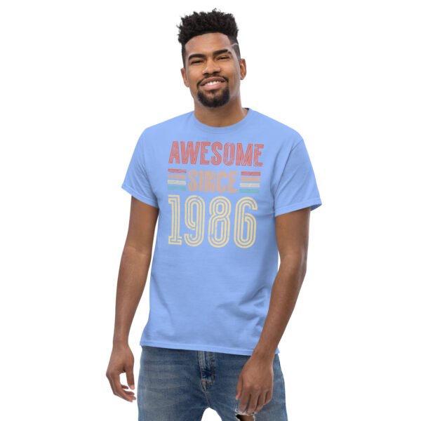 Awesome Since 1986 Retro Birthday Gift T-shirt - Image 4