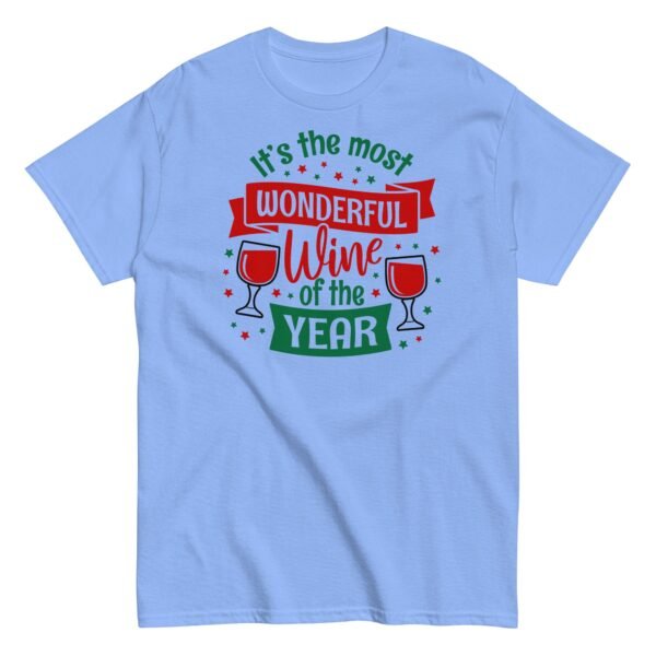 Wine Christmas T-shirt It’s The Most Wonderful Wine Of The Year - Image 5