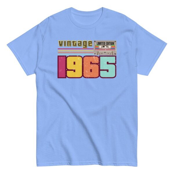 Vintage 1965 Cassette Tape Limited Edition 60th Birthday T-shirt - Image 8