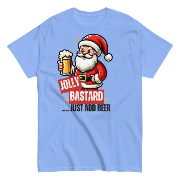 Jolly Bastard Just Add Beer Funny Christmas T-shirt For Men - Image 10