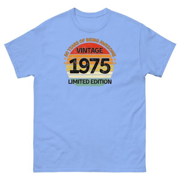 Vintage 1975 Limited Edition T-shirt 50th Birthday Gift - Image 12
