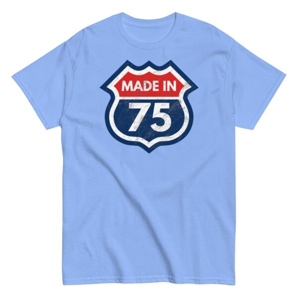 1975 Birthday Year Gift T-Shirt Made in 75 Route Sign - Image 12