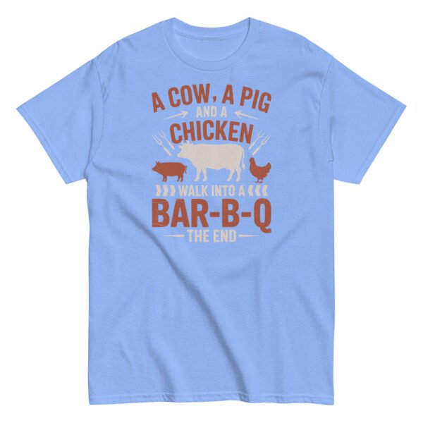 A Cow A Pig And a Chicken Funny BBQ T-shirts - Image 9