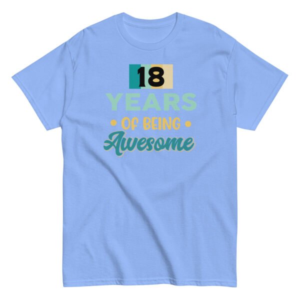 18 Years Of Being Awesome – 18th Birthday T-shirts - Image 11