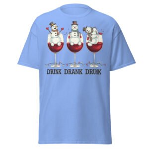 Drink Drank Drunk Funny Drinking Christmas T-shirt