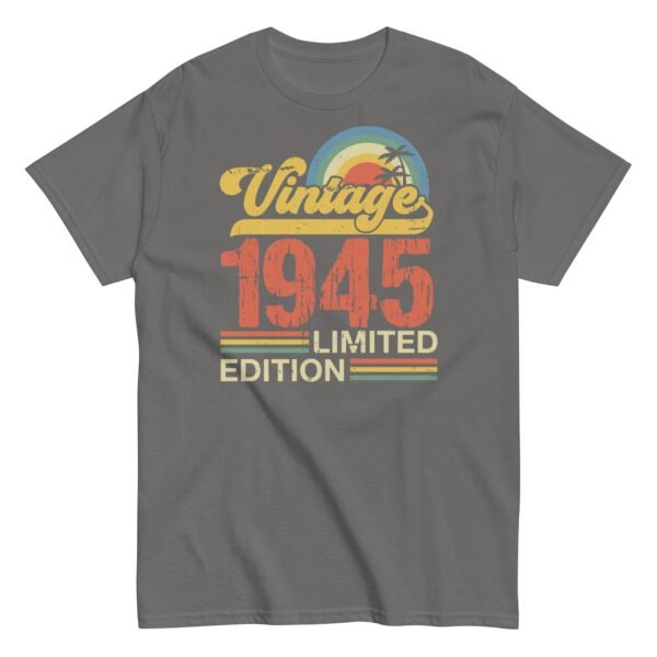 Vintage 1945 T-shirt Design Limited Edition Birth Year Gift - Image 8