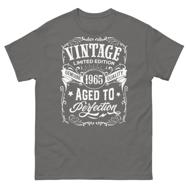 Vintage 1965 Aged To Perfection T-Shirt 1965 Birthday Gift Tee - Image 8