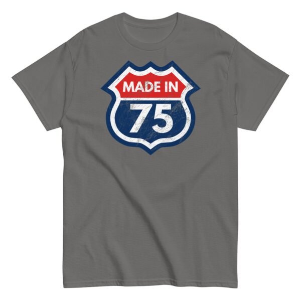 1975 Birthday Year Gift T-Shirt Made in 75 Route Sign - Image 9