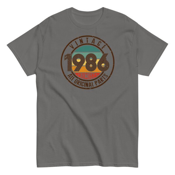 Vintage 1986 All Original Parts T-shirt 86 Birthday Tee - Image 9