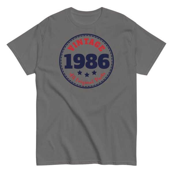 Vintage 1986 All Original Parts Retro T-shirt - Image 8