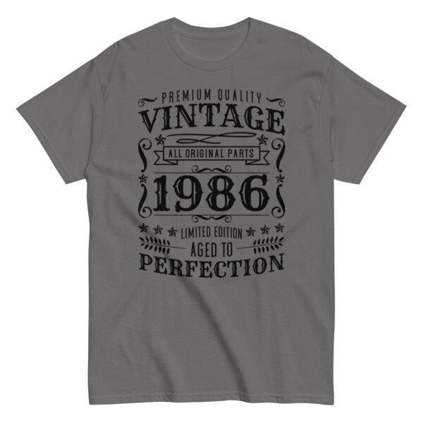 Vintage 1986 Aged To Perfection T-Shirt Birthday Gift - Image 6