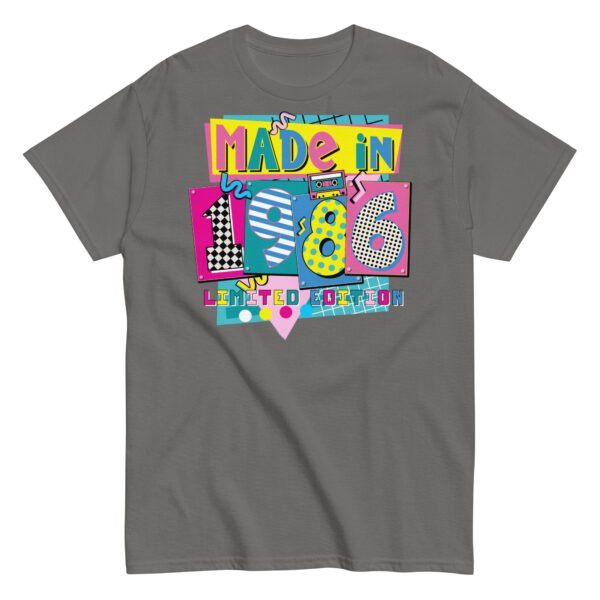 Made in 1986 Retro 80’s T-shirt 1986 Birthday Gift - Image 8