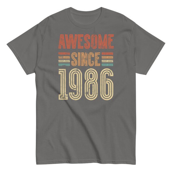 Awesome Since 1986 Retro Birthday Gift T-shirt - Image 8