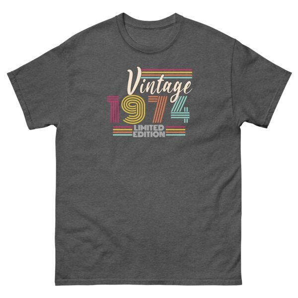 Vintage 1974 T-shirt Limited Edition 1974 Birthday T-shirt - Image 6