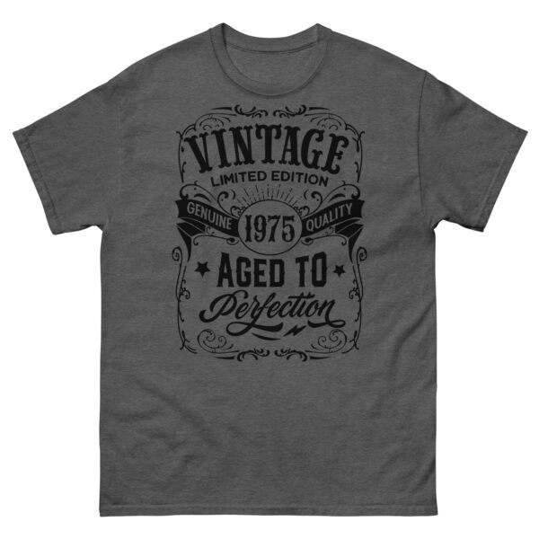 Vintage 1975 T-shirt Aged To Perfection 50th Birthday T shirt - Image 5
