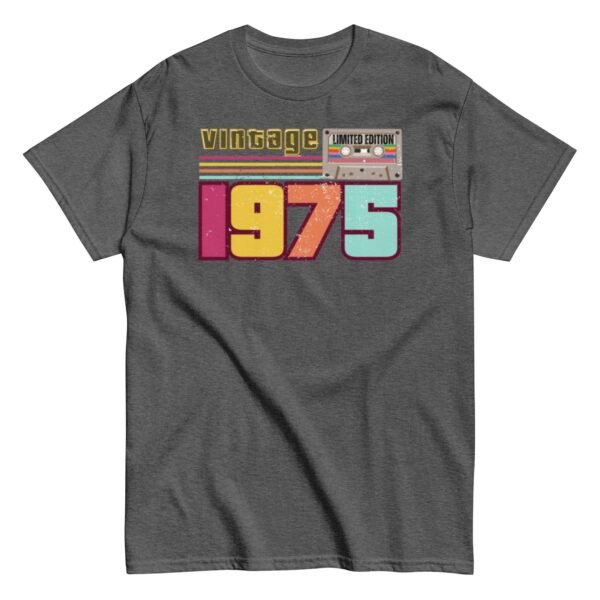 Vintage 1975 Cassette Tape Limited Edition 1975 Birthday T-shirt - Image 6