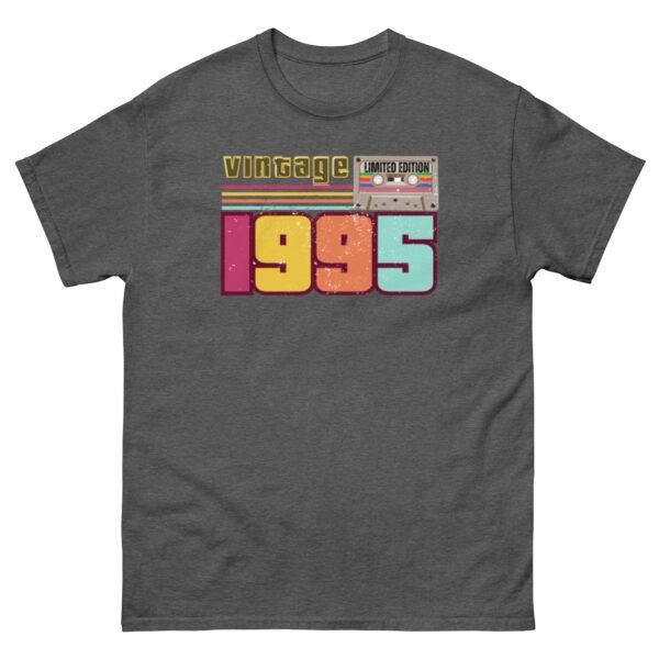 Vintage 1995 Cassette Tape Limited Edition 30th Birthday T-shirt - Image 8