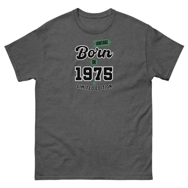 Vintage Born In 1975 Limited Edition T-shirt 50th Birthday Tee - Image 9