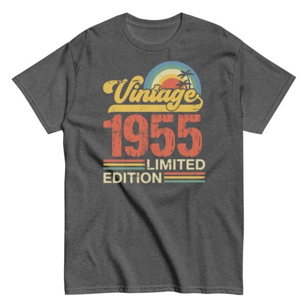 Vintage 1955 Limited Edition Birthday T-shirt Gift 1955 - Image 8