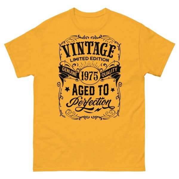 Vintage 1975 T-shirt Aged To Perfection 50th Birthday T shirt - Image 9