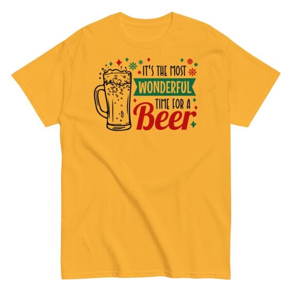 Christmas T-shirt Men’s It’s The Most Wonderful Time For A Beer - Image 9