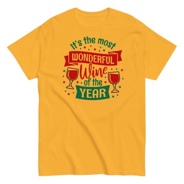 Wine Christmas T-shirt It’s The Most Wonderful Wine Of The Year - Image 6
