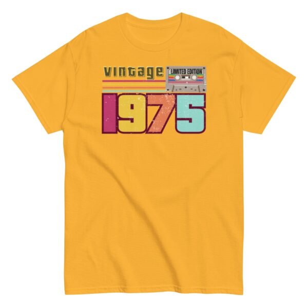Vintage 1975 Cassette Tape Limited Edition 1975 Birthday T-shirt - Image 11