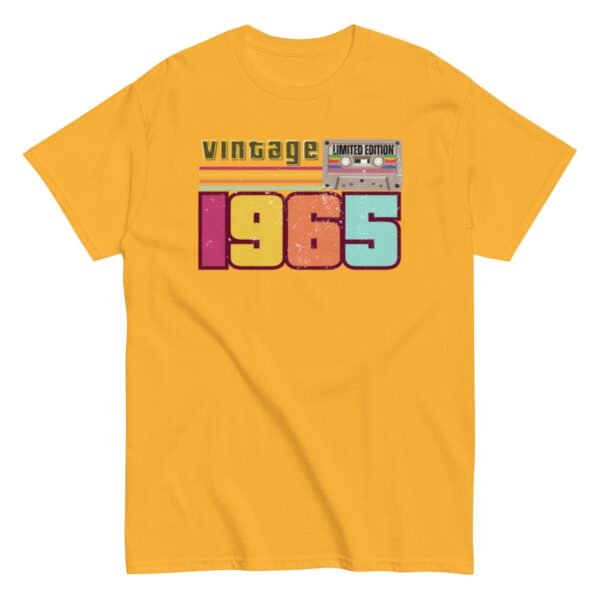 Vintage 1965 Cassette Tape Limited Edition 60th Birthday T-shirt - Image 9