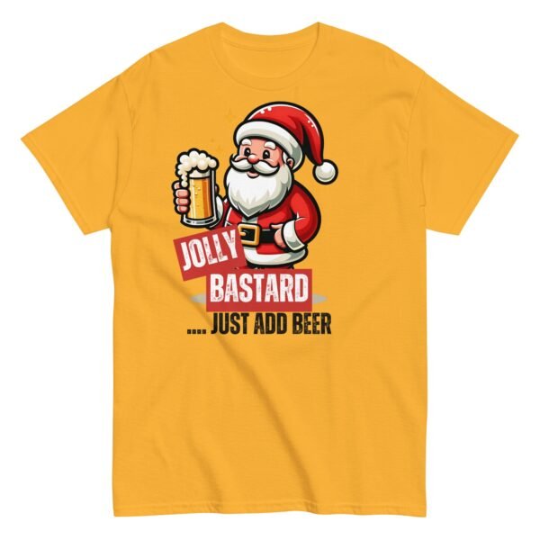 Jolly Bastard Just Add Beer Funny Christmas T-shirt For Men - Image 11