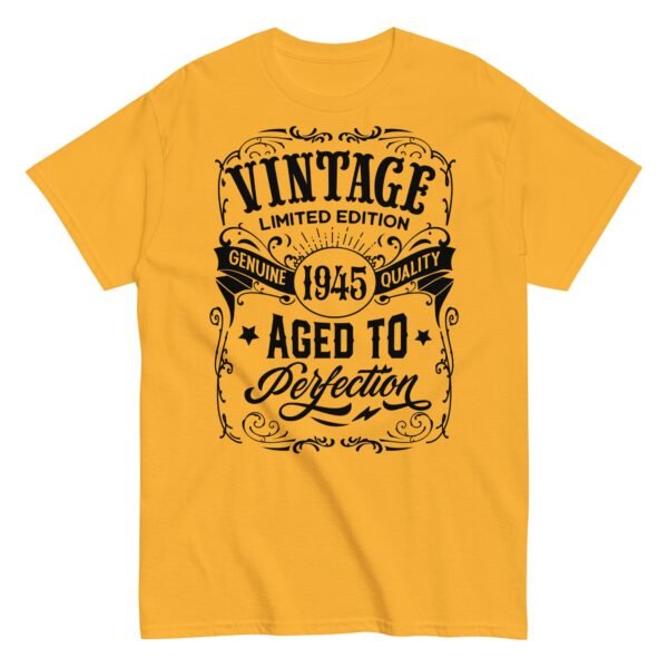 1945 Vintage Aged To Perfection Gift T-shirt 1945 Birth Year - Image 9